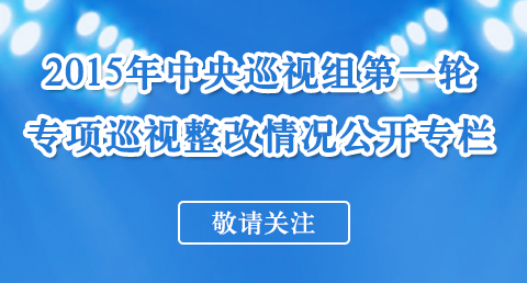 大理2015年中央第一轮专项巡视整改情况今起公布